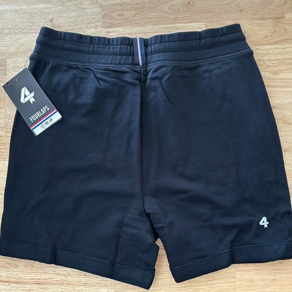 Four Laps Shorts Women's Medium Black Athletic Fit Rush Short French Terry Soft - Picture 5 of 5